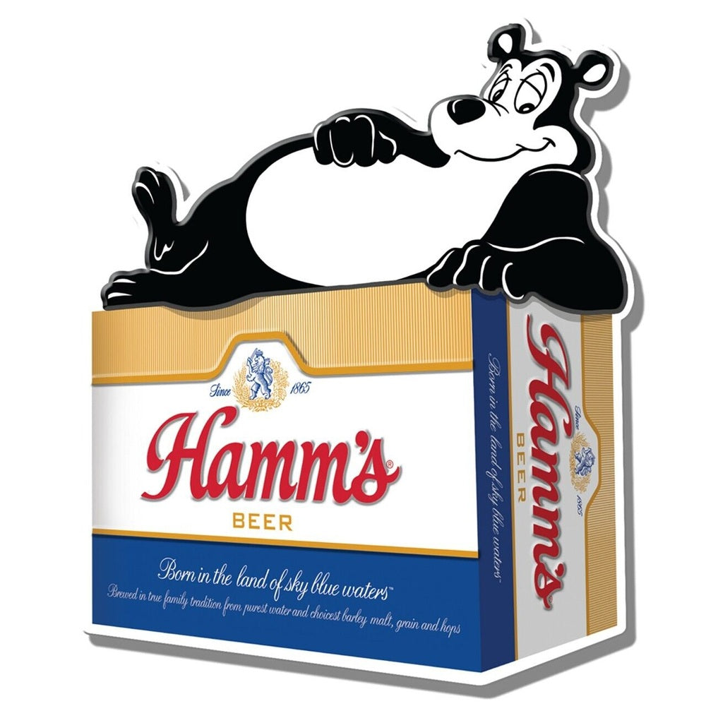 Hamms Beer Premium Novelty Die Cut Embossed 23" x 18.5" Metal Sign New! Home & Garden:Home Décor:Plaques & Signs Style Your Walls